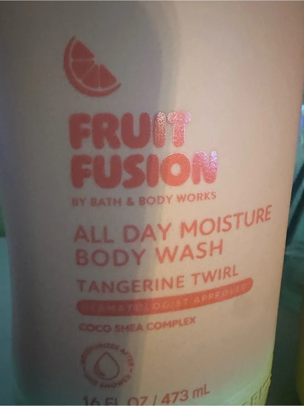 Bath & Body Works Fruit Fusion Tangerine Twirl - Pink & Orange Packaging